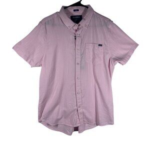 Chubbies Men's Pink Short‎ Sleeve Button-Up Shirt Size Medium NWT